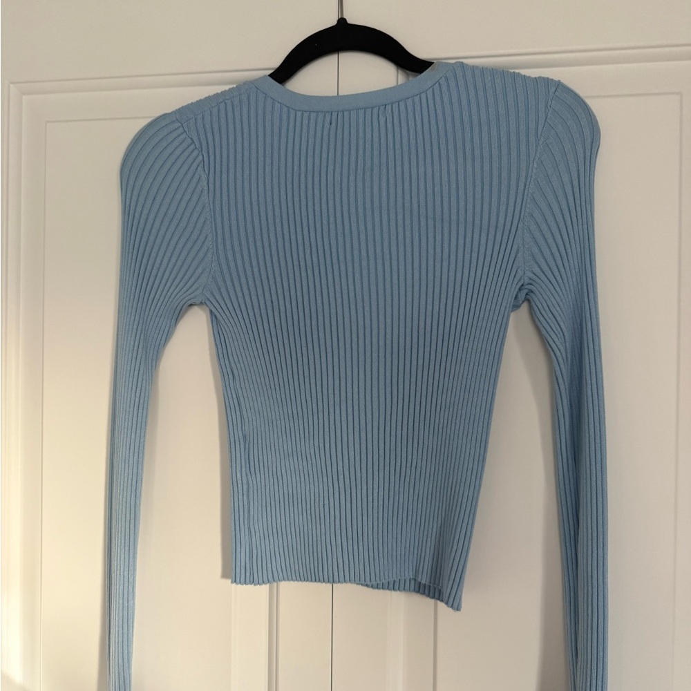 H&M Slim Fit Ribbed Cardigan - Picture 2 of 2